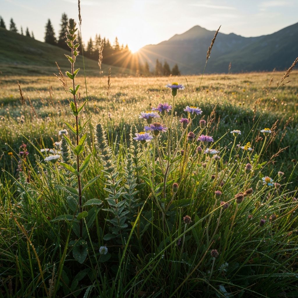 Alpine Pflanzenvielfalt und Landschaft